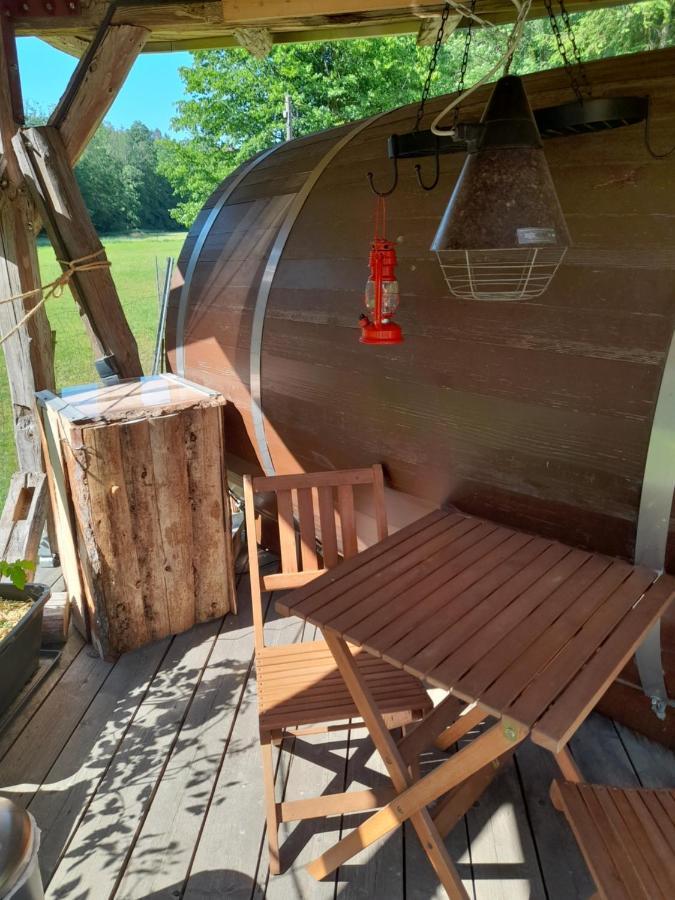 Schlummerfass An Der Bockmuehle Hohnstein Exteriör bild