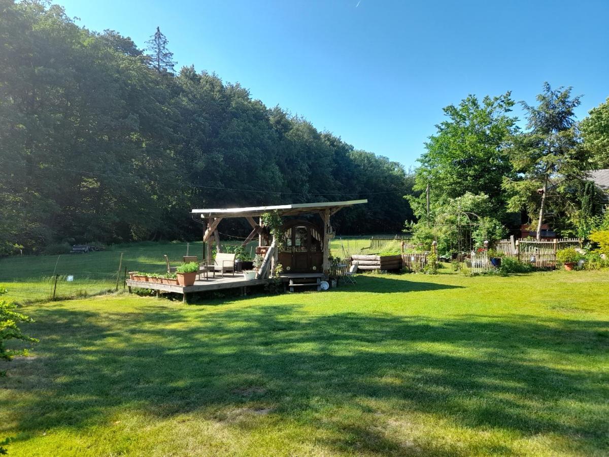 Schlummerfass An Der Bockmuehle Hohnstein Exteriör bild
